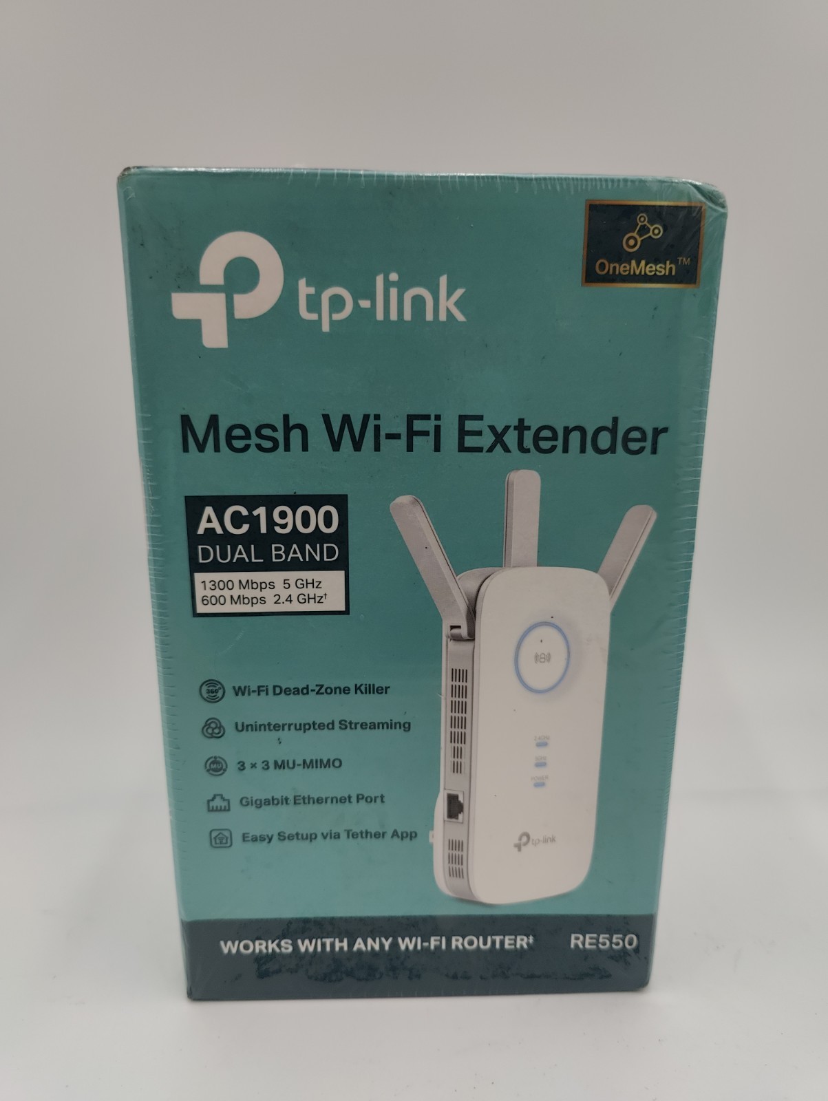 TP-Link AC1900 Dual Band Wi-Fi Range Extender w/ Gigabit Ethernet Port (RE550)