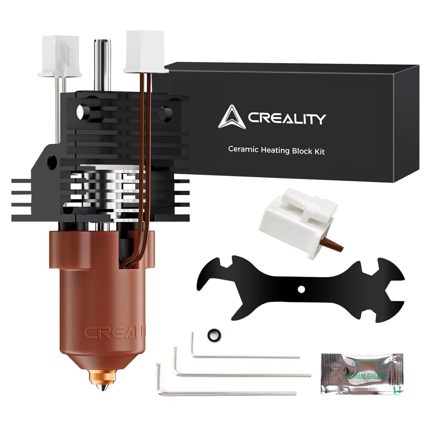 Official 2025 K1/K1C/K1 SE/K1 Max Hotend Kit, Upgrade Ceramic Heating Block Kit,