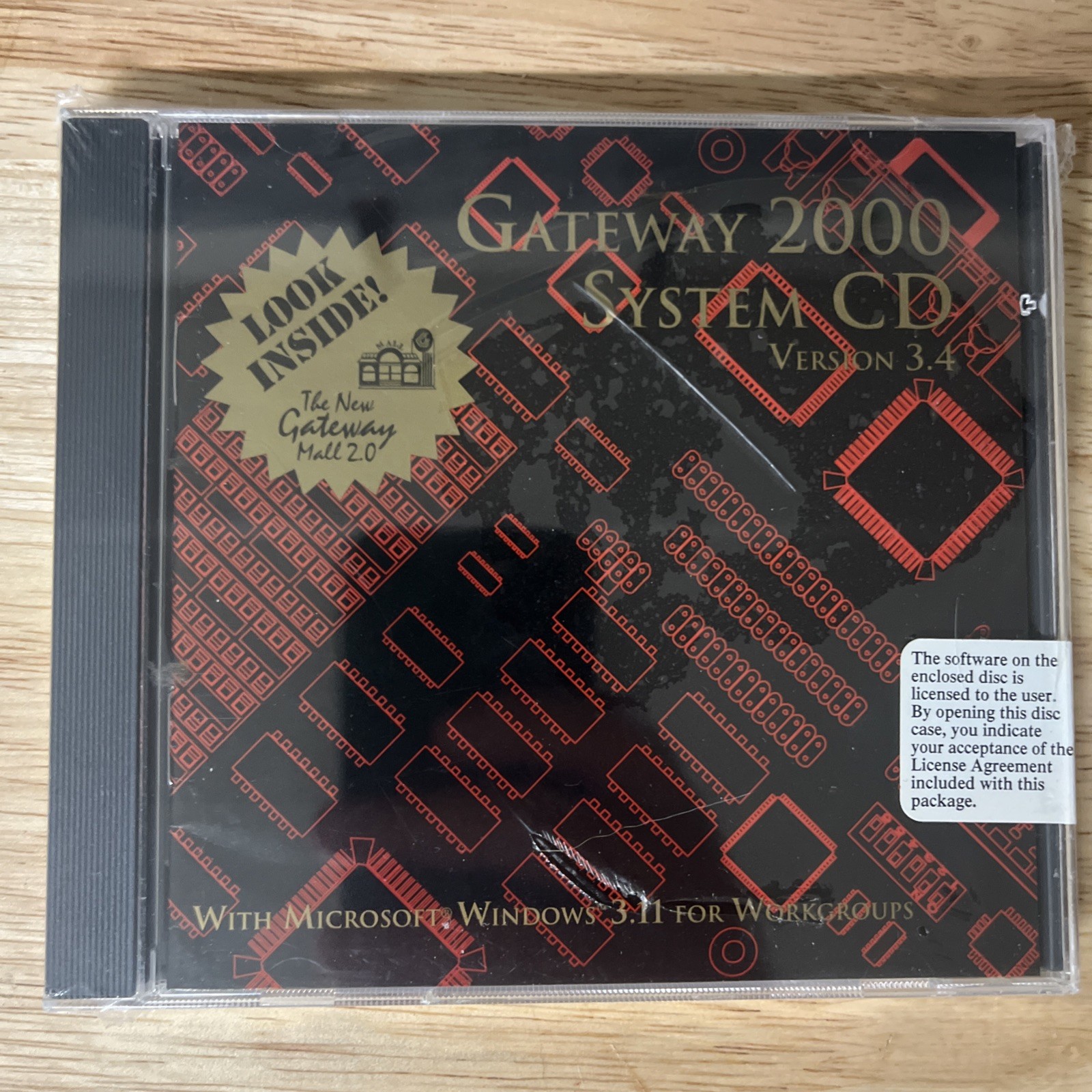 Gateway 2000 System CD Version 3.4 SEALED NOS Windows 3.1 Vintage PC Software