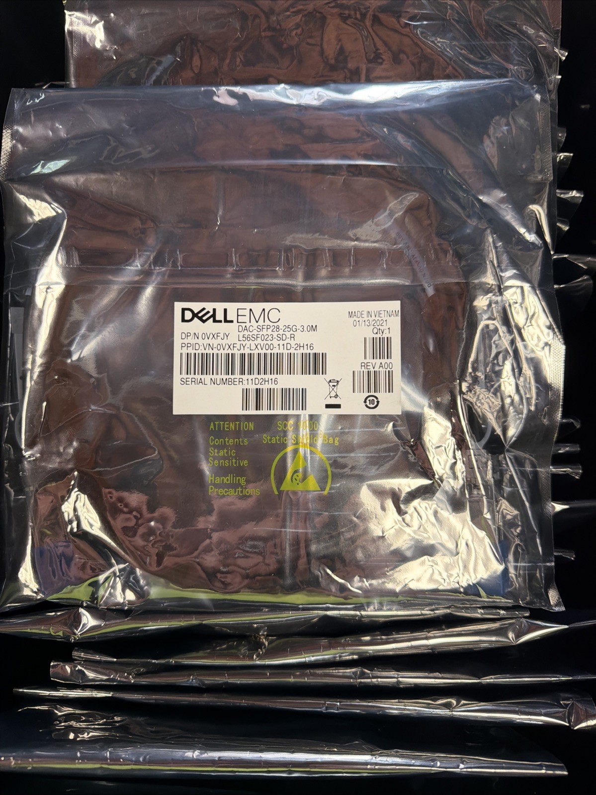 *NEW* DELL DAC-SFP28-25G-3.0M 0VXFJY