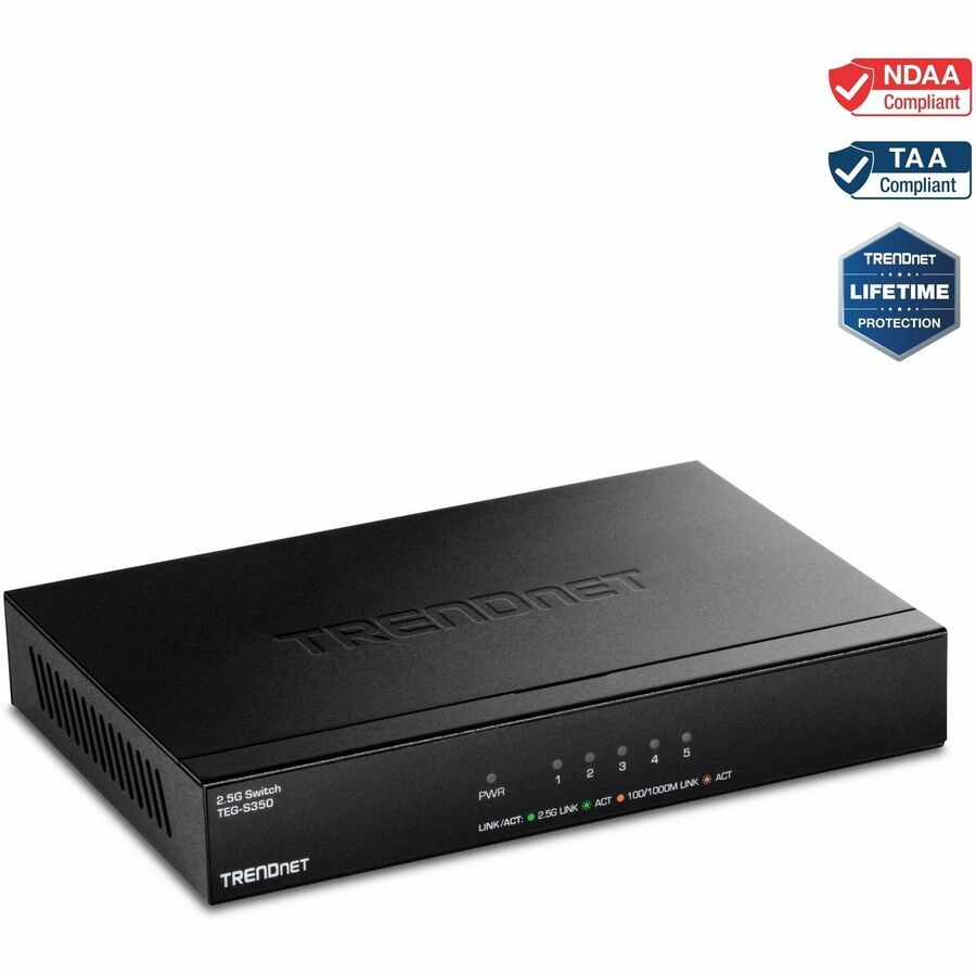 TRENDnet TEG-S350 5 Port 2 Layer Unmanaged Ethernet Switch TEGS350