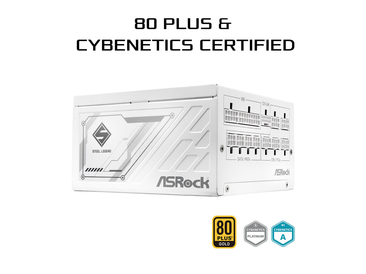 SL-1000GW 1000W 80 PLUS GOLD & Cybenetics PLATINUM Full Modular Power ASRock