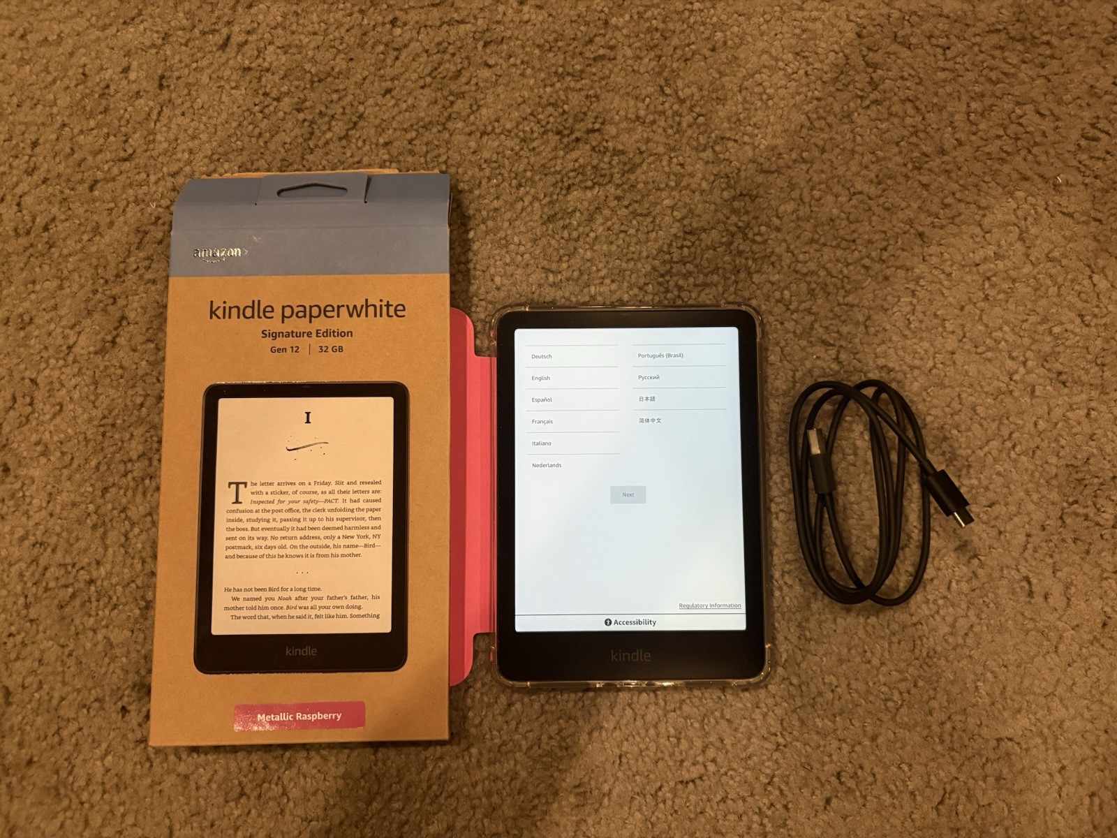 Amazon Kindle Paperwhite 12th Generation 32GB Metallic Raspberry