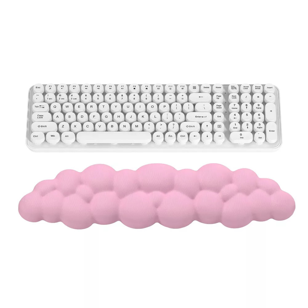 GEMS Cloud Keyboard Wrist Rest Foam Non-Skid Base Pink