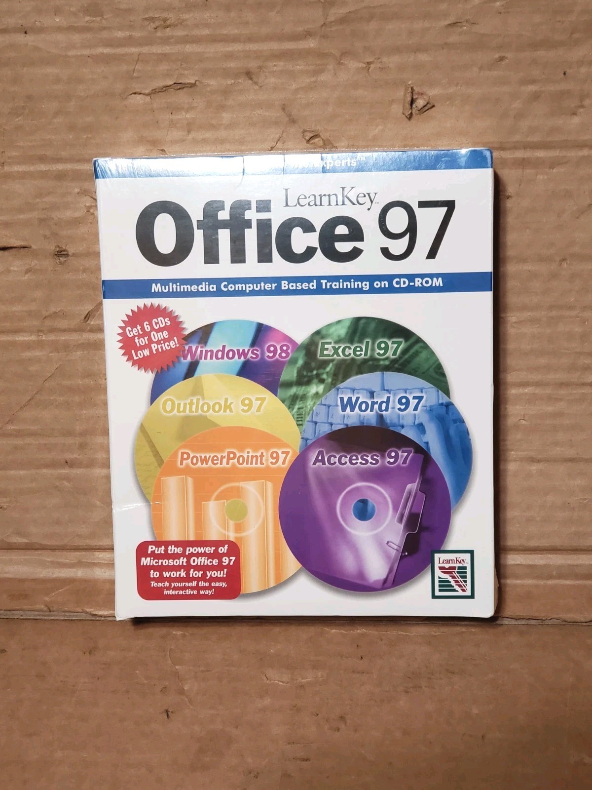 Vintage LearnKey Microsoft Office 97 Training Software 6 CD Set NEW SEALED