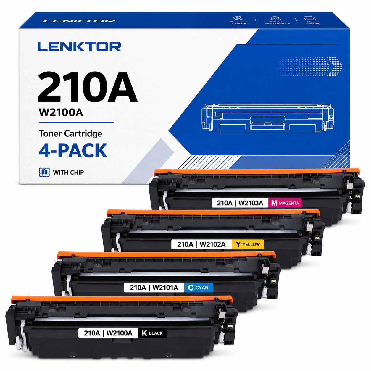 210A W2100A 4PK Toner Cartridge for Pro 4201dn 4201dw MFP 4301dw 4301fdn 4301fdw
