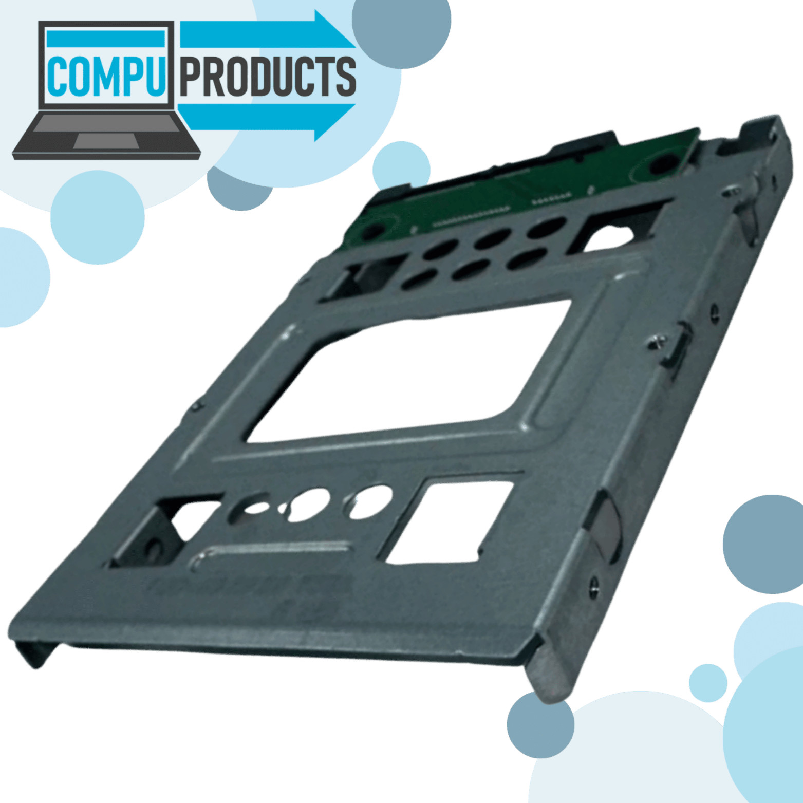 Lot of (2) HP SATA SSD HDD Caddy Adapter Bracket 654540-001 - 2.5" to 3.5"