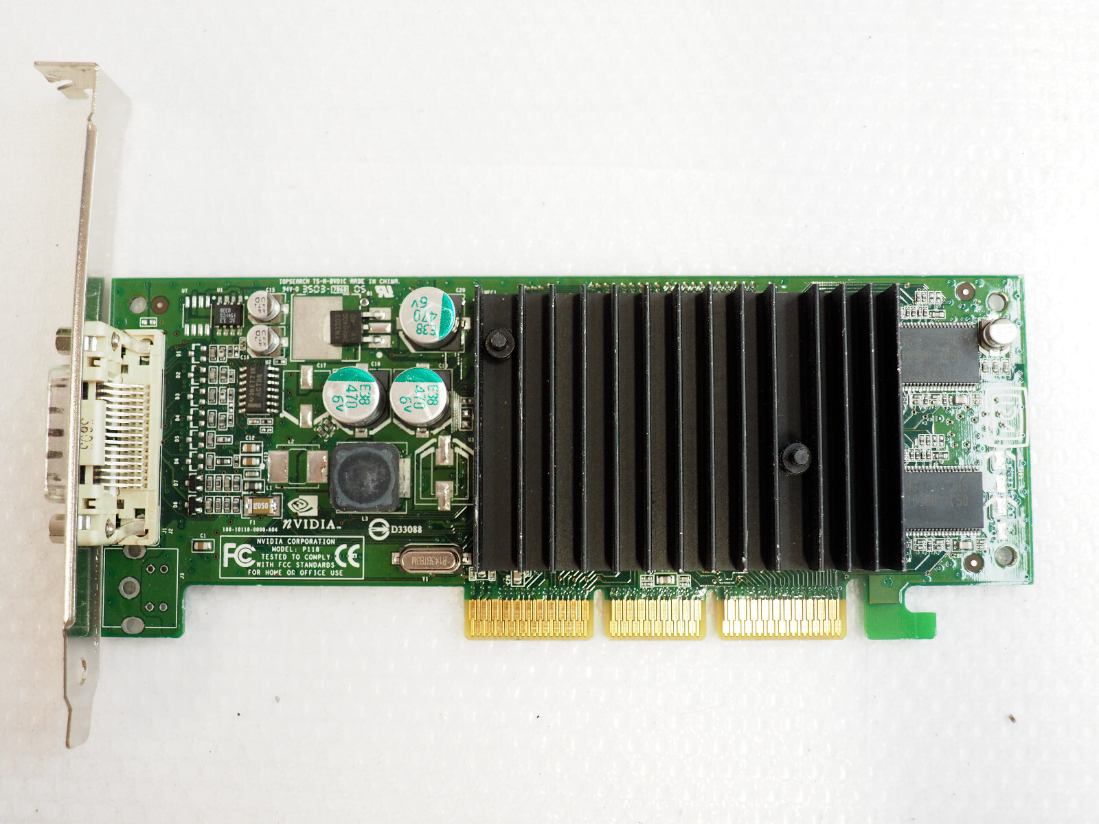 DELL 0F1810 Nvidia GeForce FX 5200 128MB AGP DVI Video Card