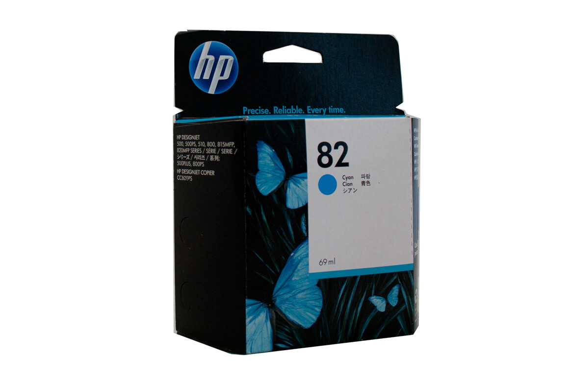 NEW HP #82 Cyan Ink Cartridge C4911A Genuine