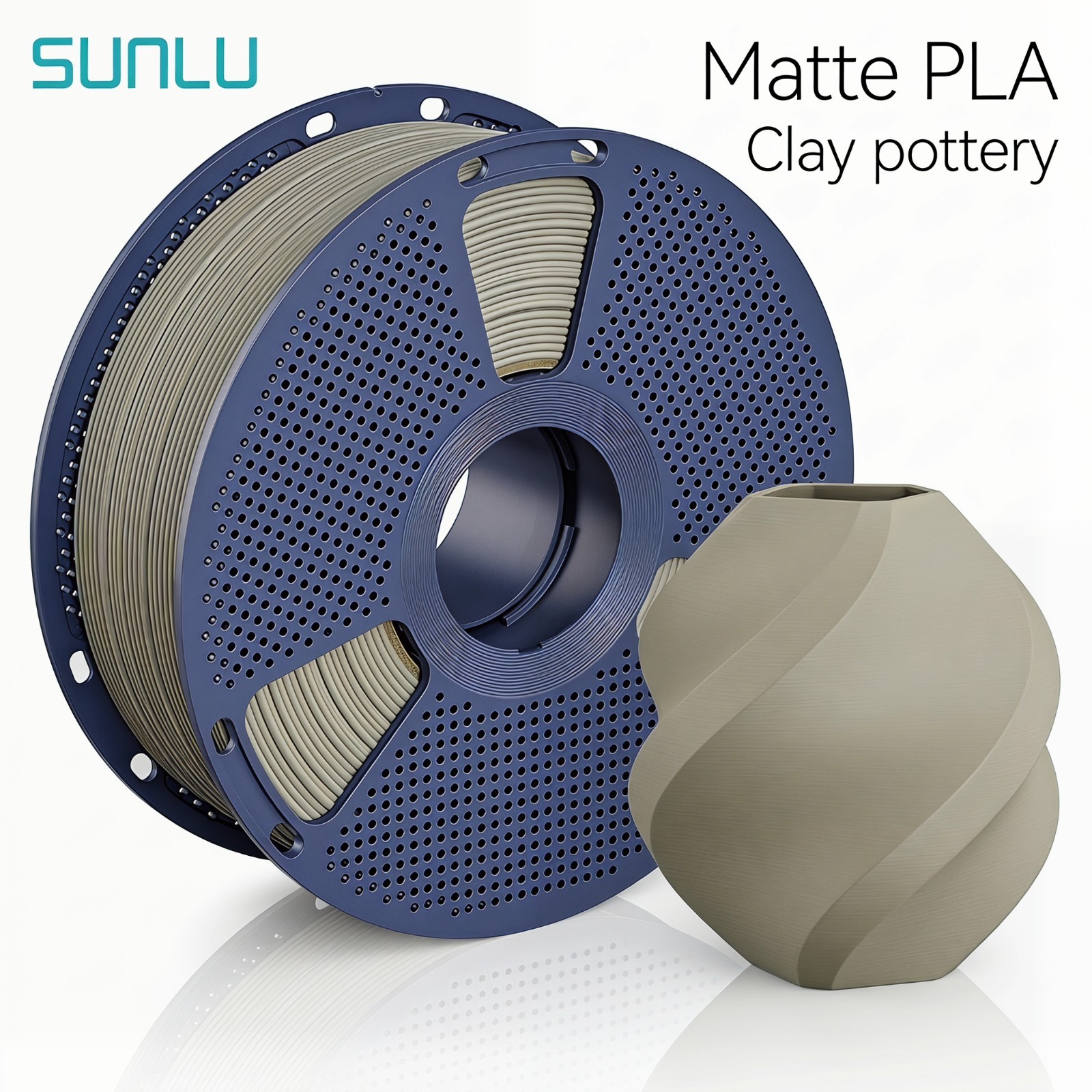 [ Buy 10 Pay 6] SUNLU PLA Matte Filament 1KG  Smooth High Definition Prints
