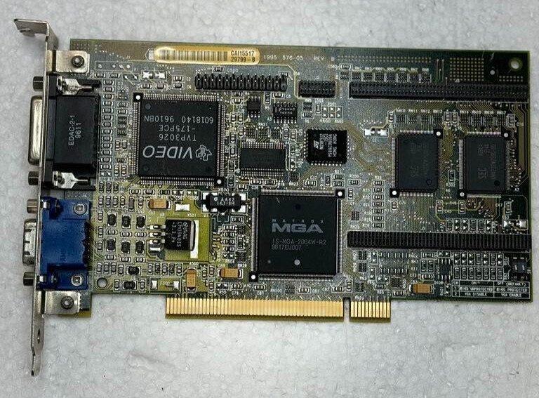 Matrox Millenium MGA-MIL/2BN 2mb Wram PCI Video Graphics Card