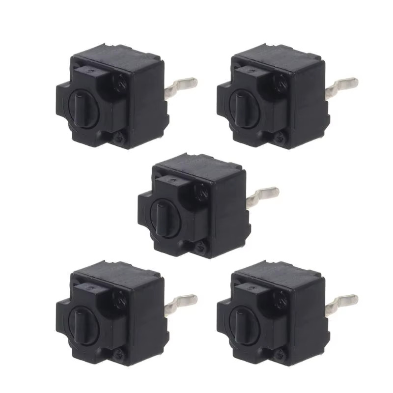 5Pcs Square Mouse Micro Switch EVQP0E07K for Razer Deathadder NAGA for Microsoft
