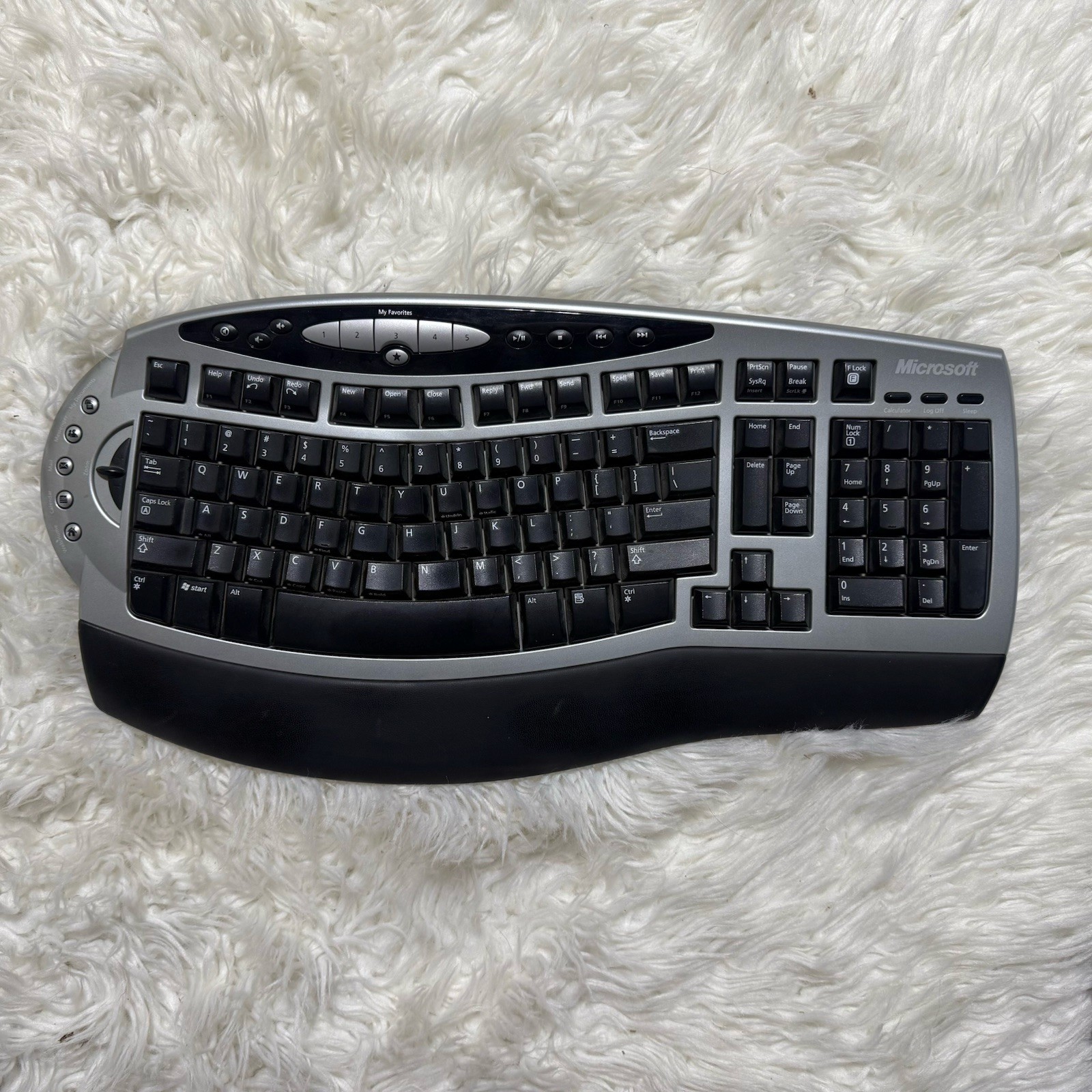 Microsoft Wireless Comfort Keyboard 1.0A Ergonomic Split Design No Dongle