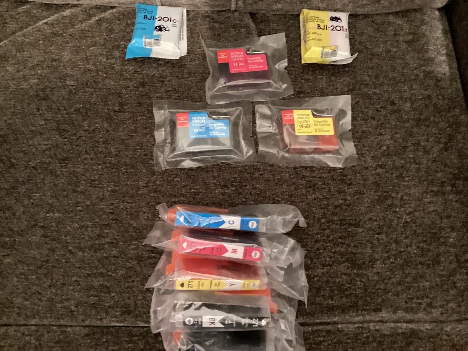 Bundle Of Ink Cartridges,  Selling as a Bundle , Different Sizes.