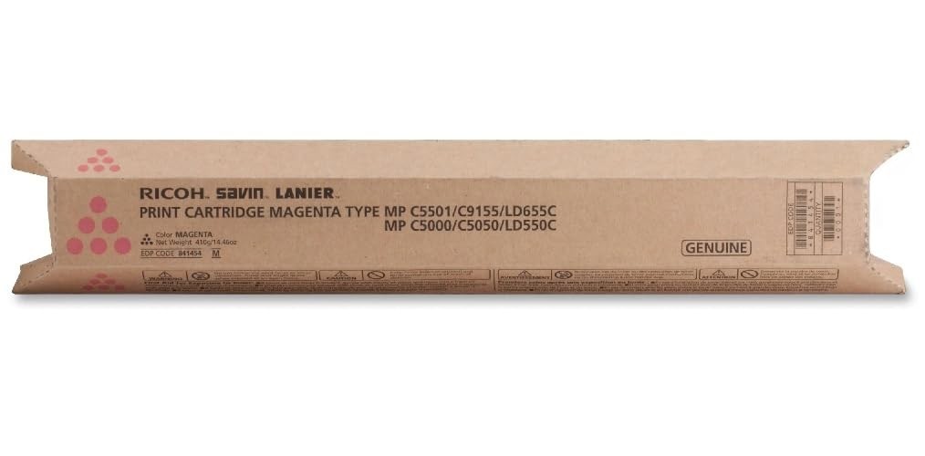 Genuine Ricoh 841454 Brand New Sealed Magenta Toner Cartridge, We Ship Fast