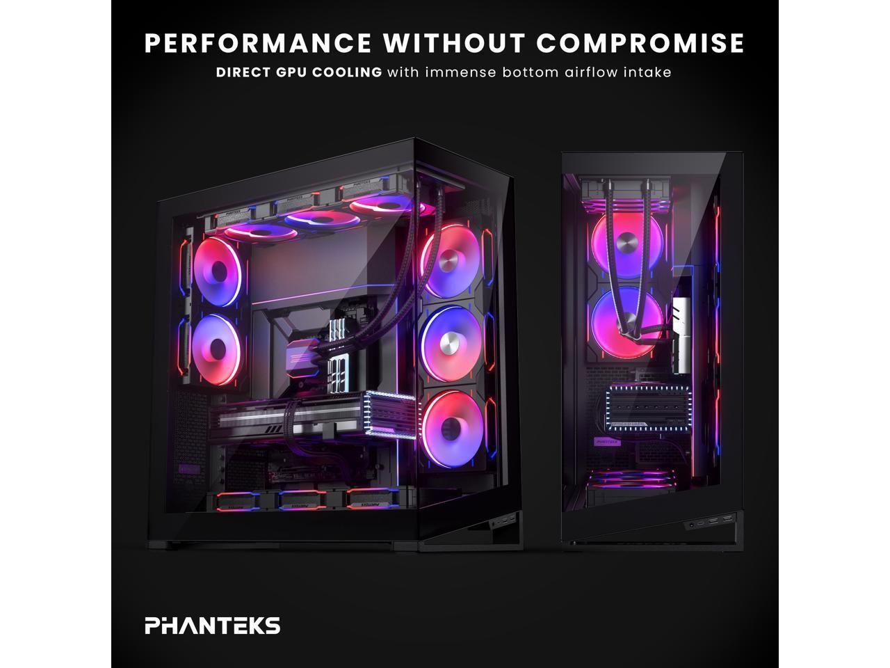 NV9 MKII, Showcase Full-Tower Chassis, Rear-Connect MB Support, Phanteks