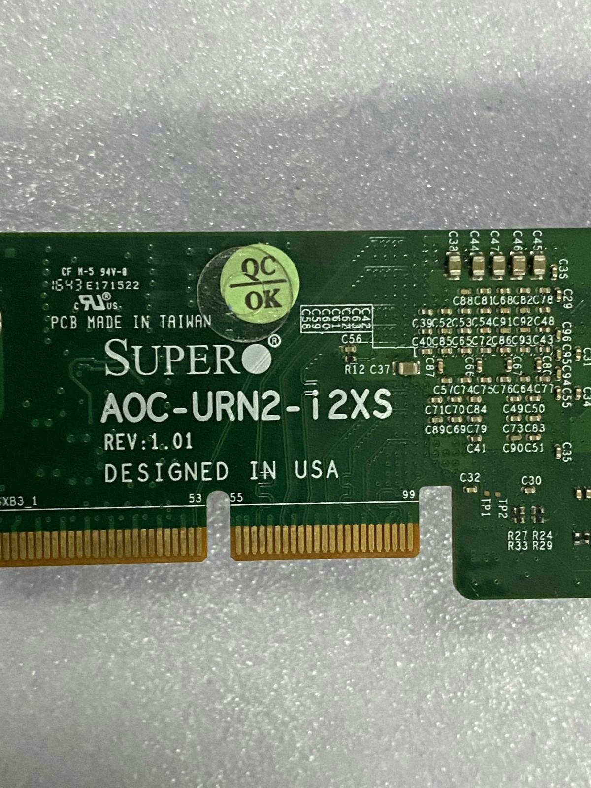 Supermicro AOC-URN2-i2XS Dual‑Port 10G SFP+ NVMe PCI‑E Gen3 x8 Adapter Card
