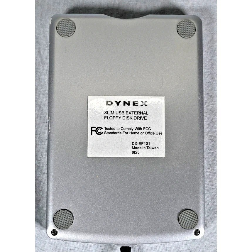 Dynex DX-EF101 Slim USB External 3.5 Inch Floppy Disk Drive Portable