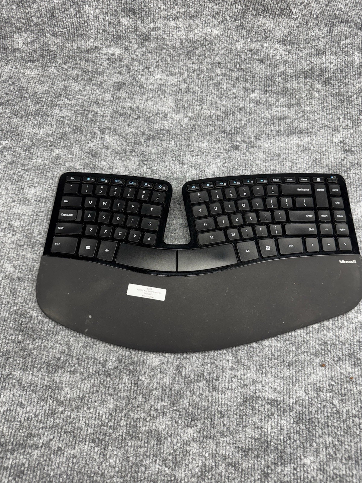 Microsoft Sculpt Ergonomic Wireless Keyboard Model 1559 + USB Dongle, Tested