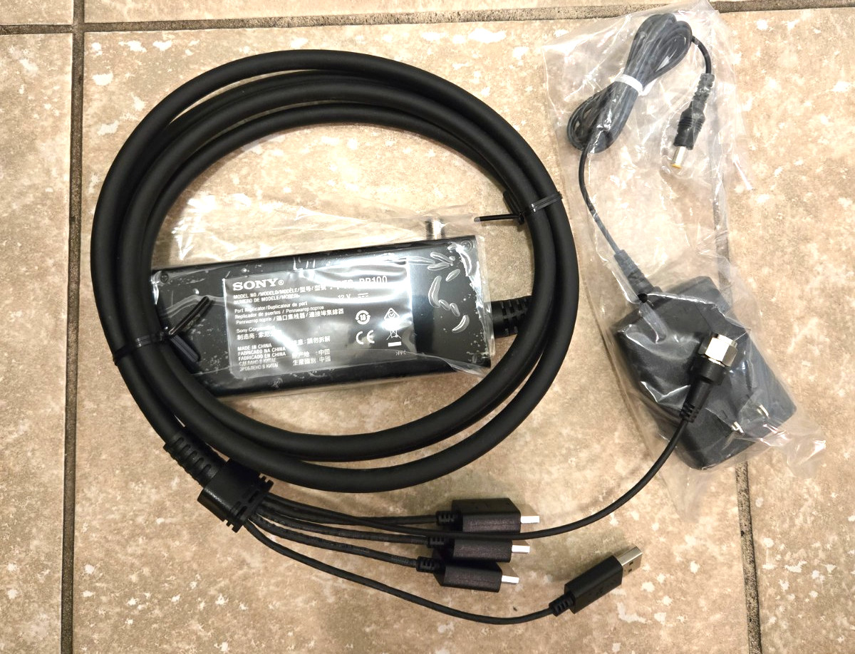 Sony PTR-BR100 Port Replicator Docking Station HDMI USB LAN AC Adapter New OB