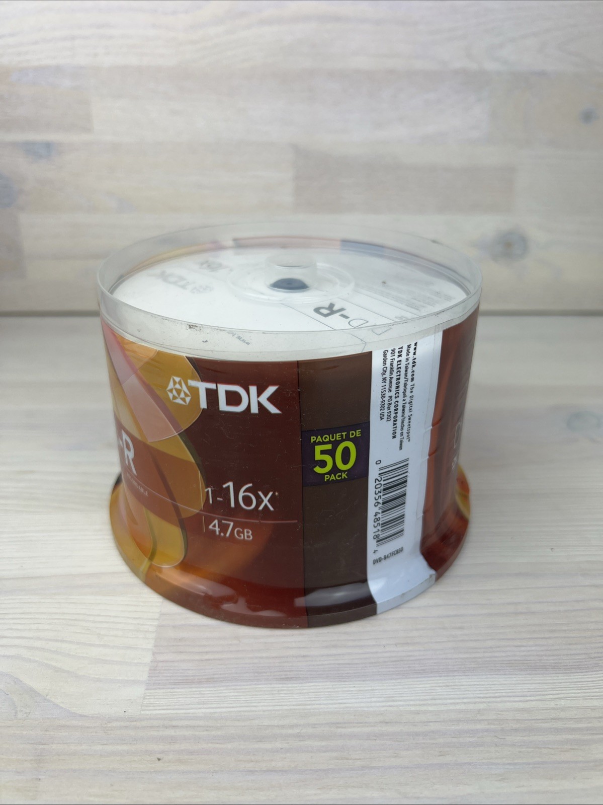 TDK DVD-R 50 Pack 16x 4.7GB Blank Discs Spindle Sealed