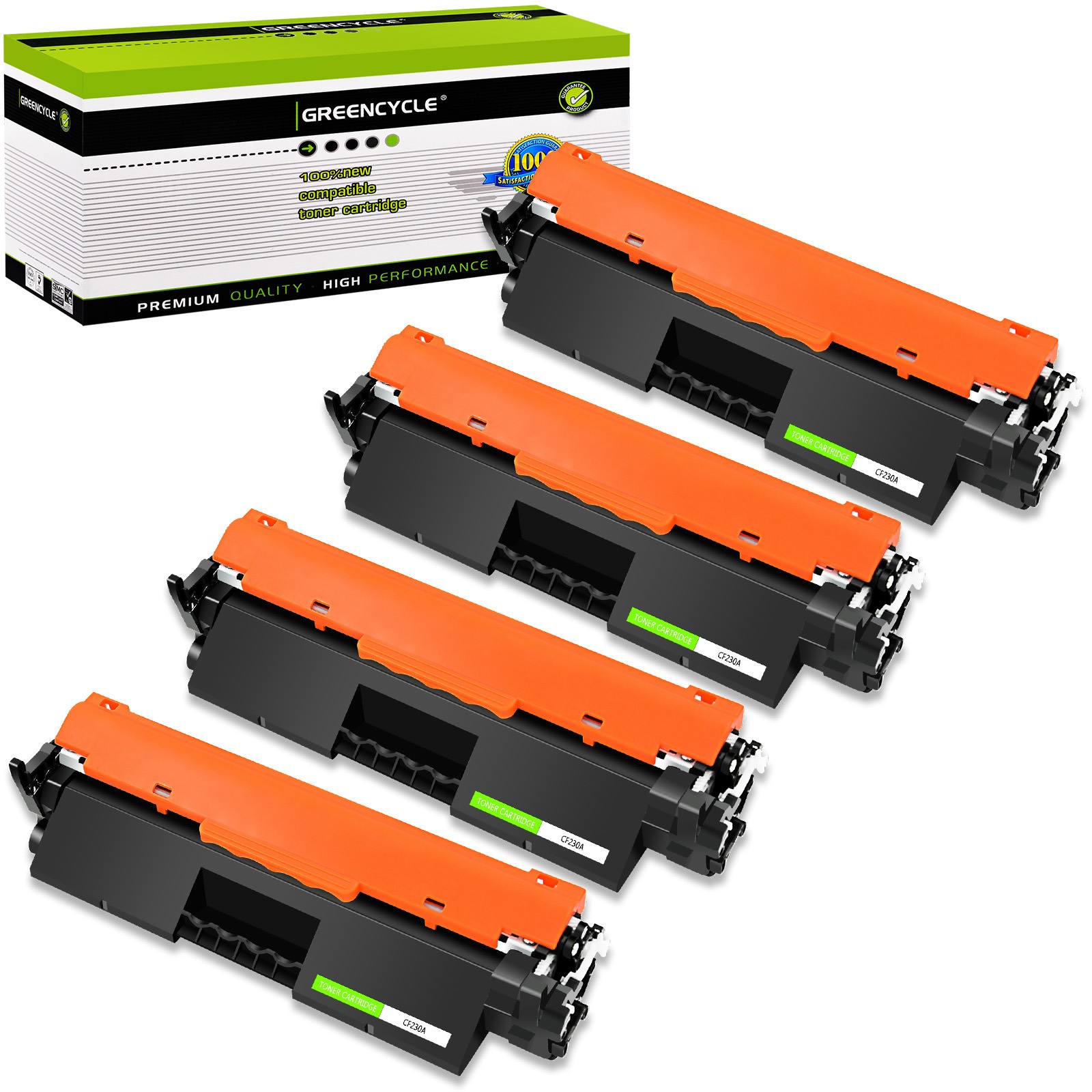 4PK CF230A Toner Cartridge Fits for HP LaserJet M203d MFP M227d M227sdn Printer