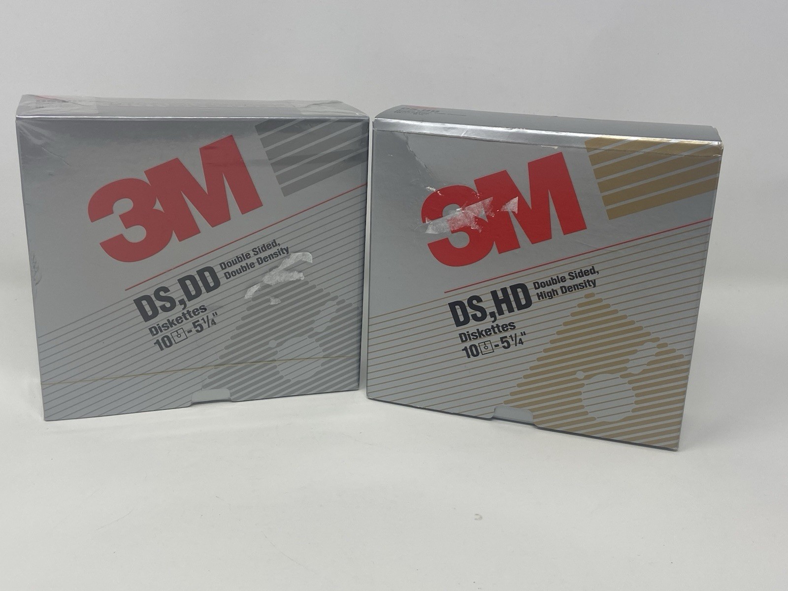 21 - 3M DS HD & DD 5-1/4” Diskettes Floppy Disk 2 Boxes Double Sided NEW