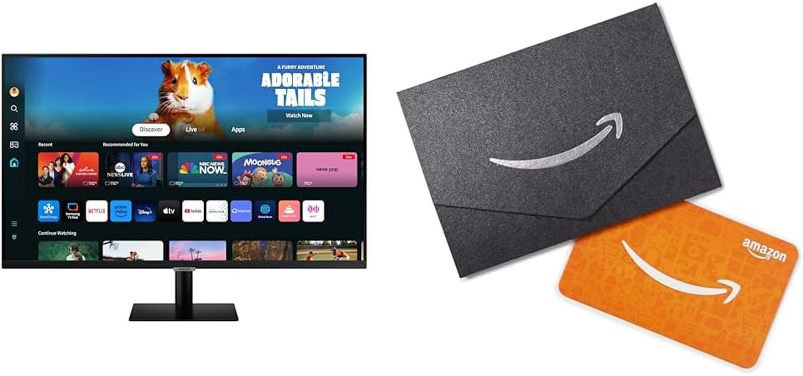 SAMSUNG 32-Inch M5 (M50D) Series FHD Smart Monitor with Streaming TV, Speakers,