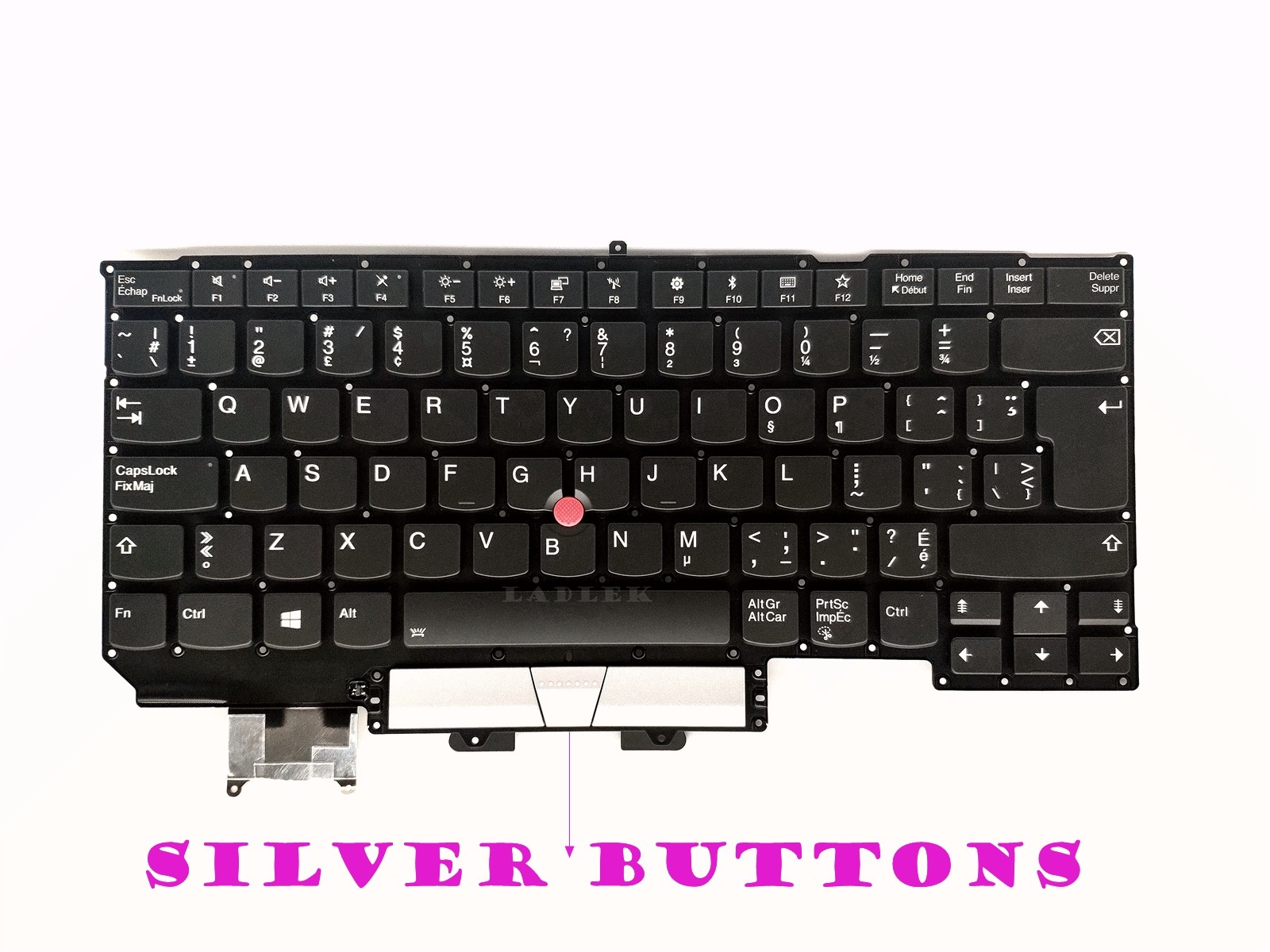 English-Canadian French keyboard for Lenovo ThinkPad X1 Carbon 6th Gen 2018