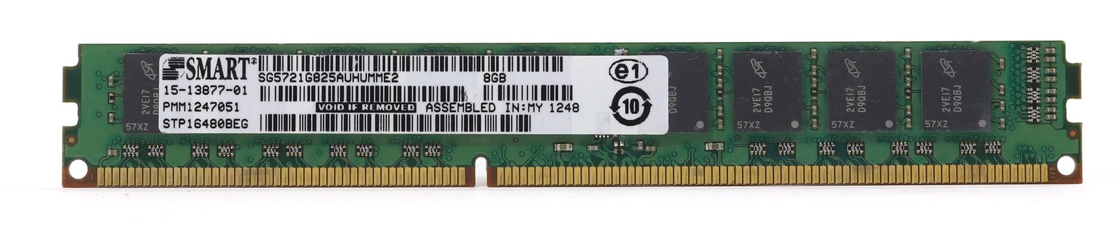 Cisco 8GB 2Rx8 PC3-10600E DDR3-1333MHz ECC Unbuffered Memory P/N: 15-13877-01