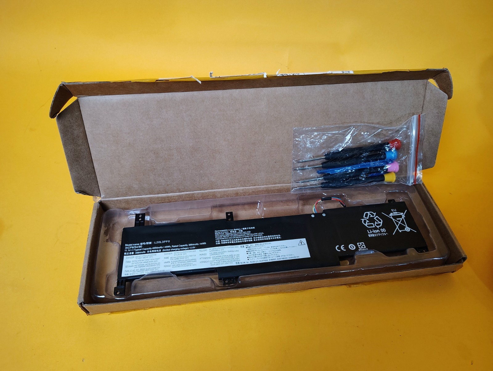 New L20L3PF0 Laptop Battery for Lenovo ThinkPad E14 E15 Gen 2 Gen 3 45Wh 11.1V K