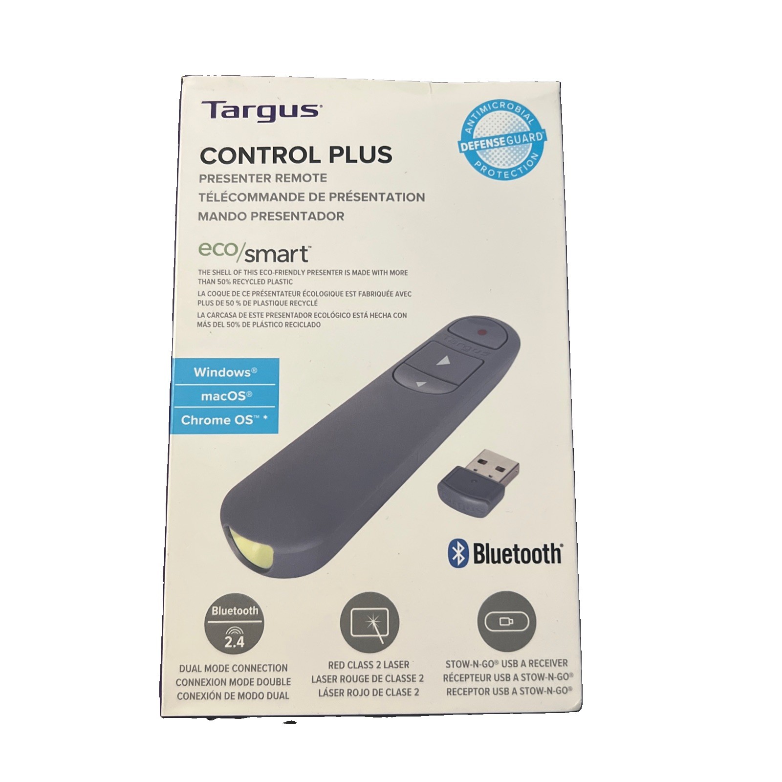 Targus Control Plus Dual Mode Antimicrobial - Eco/Smart Laser Presenter