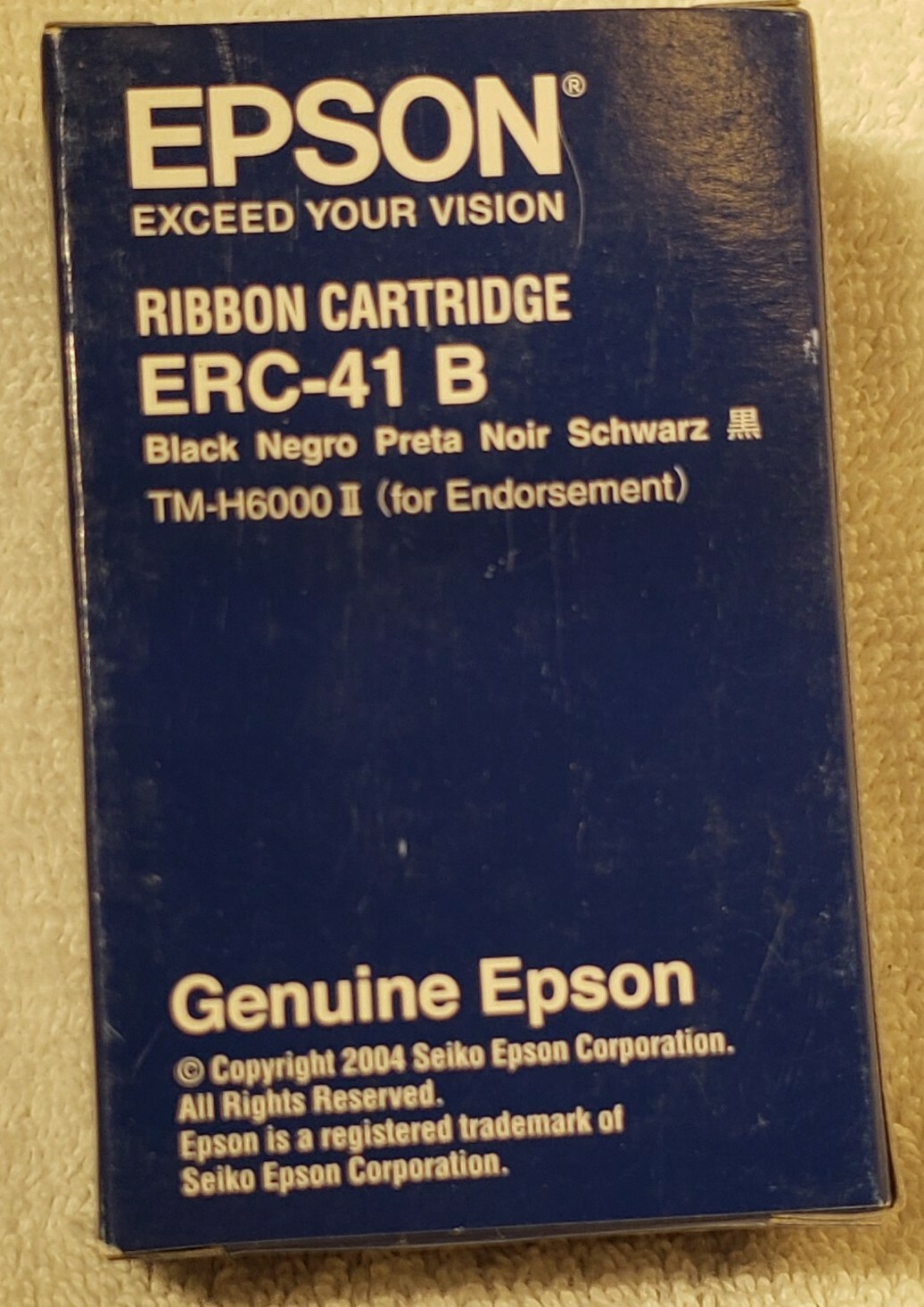 Epson ERC-41B Ink Replacement Cartridges 2 pk new genuine 