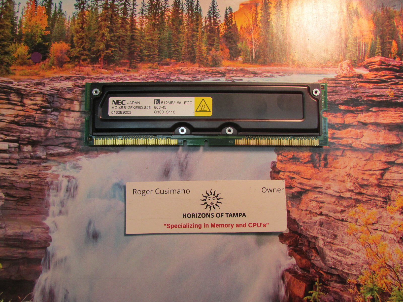 NEC 512MB MC-4R512FKE8D-845 DIMM Memory Module - SINGLE
