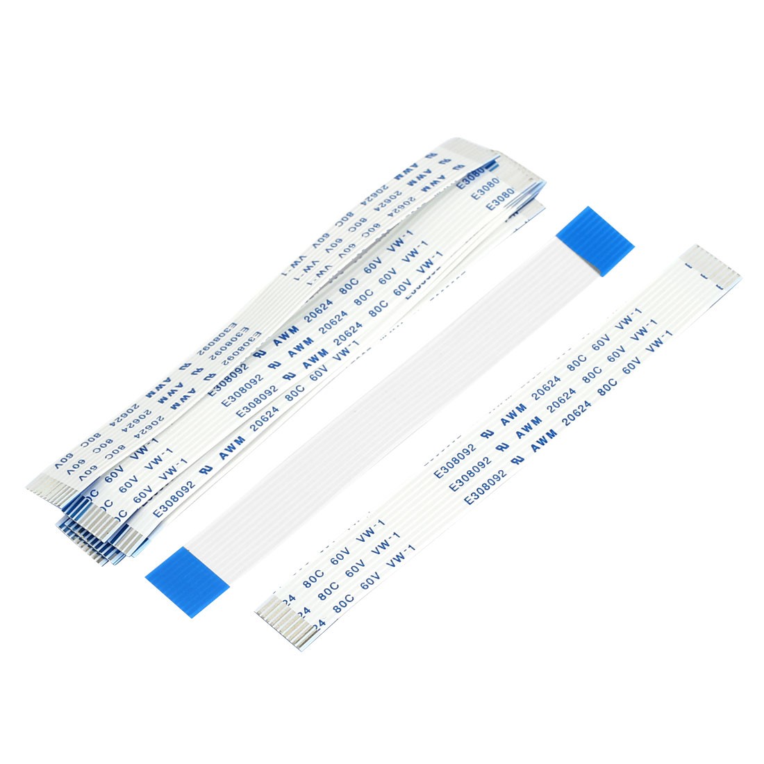 A Type 10pcs 1.0mm Pitch 10 Pin FPC FFC Flexible Flat Cable Wire 4" 100mm Length