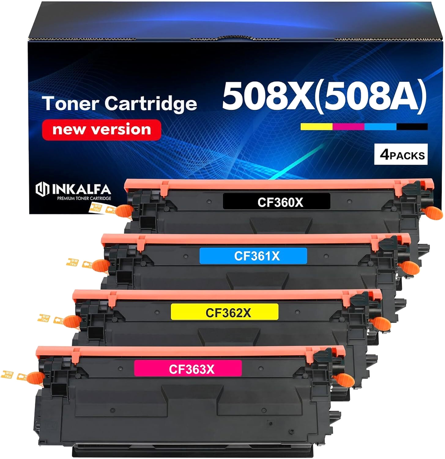 508X (508A) Toner Cartridge for HP Color LaserJet Enterprise M553 & M577 Series
