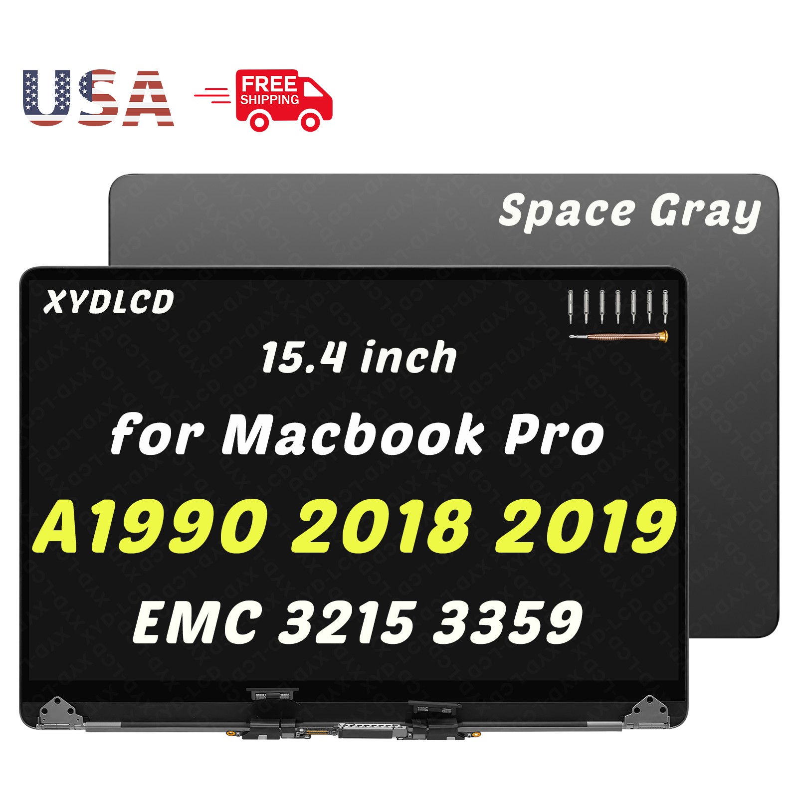 Genuine for MacBook Pro 15.4" A1990 Retina Full LCD Screen Display Replacement