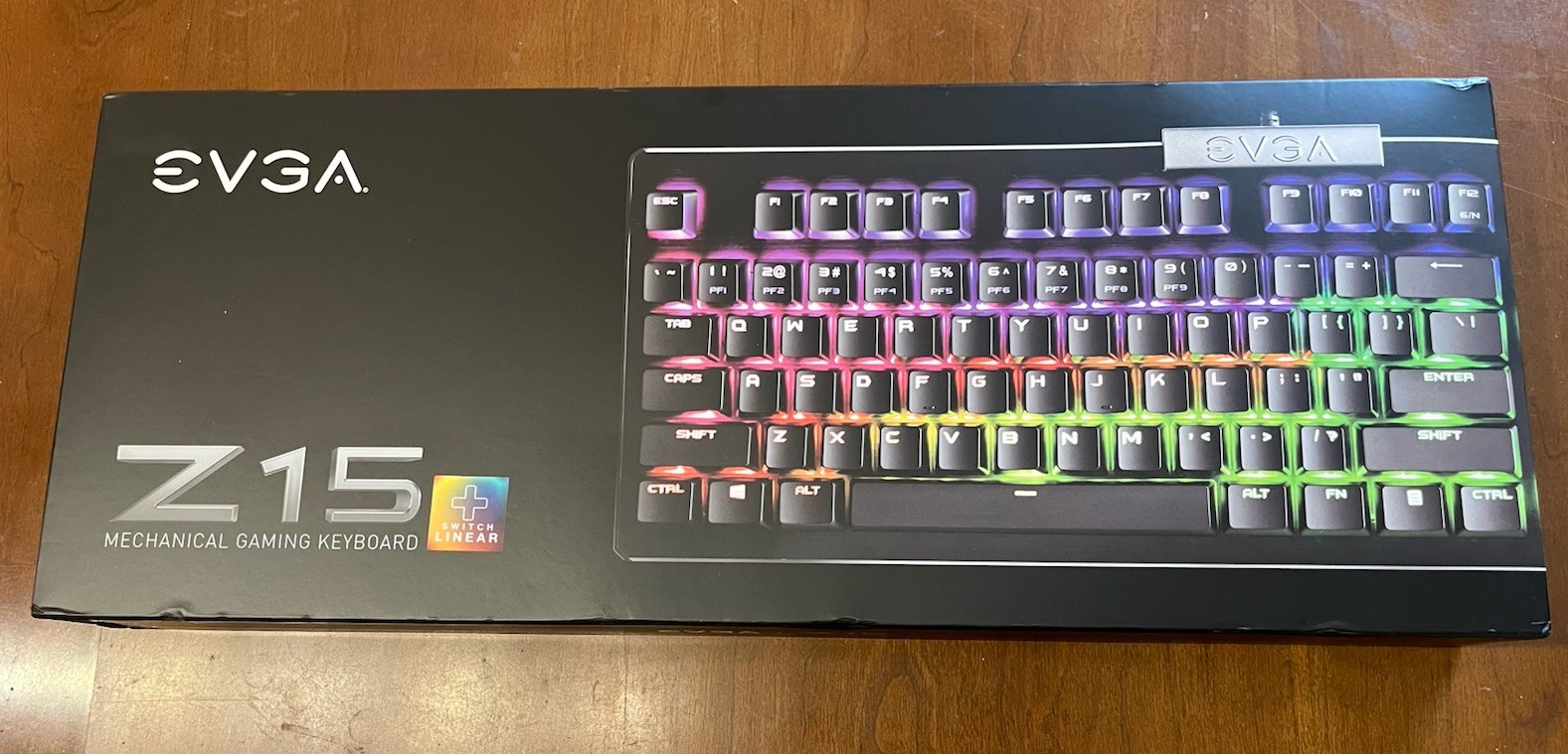 NEW EVGA Z15 RGB Mechanical Gaming Keyboard 821-W1-15US-KR Kailh Silver Hot-Swap