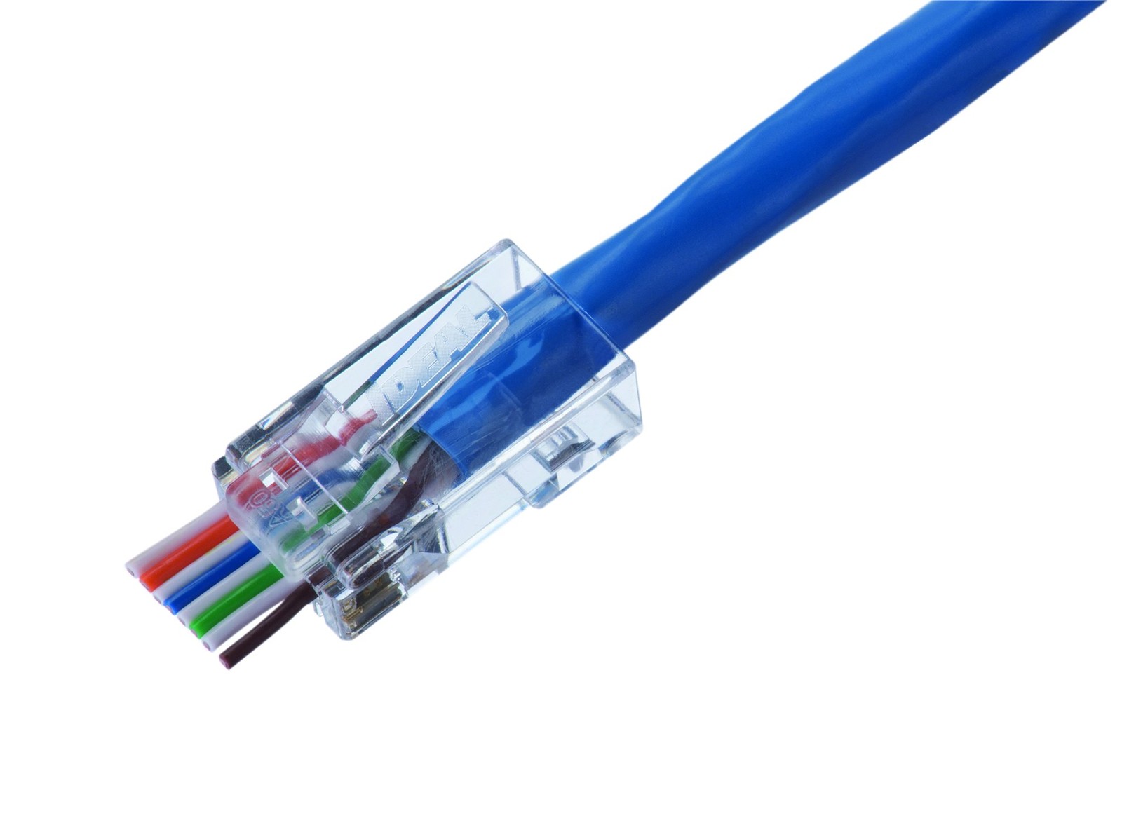 IDEAL CAT6 Feed-Thru RJ-45 Modular Plugs 100/Bag (85-377) (85377)