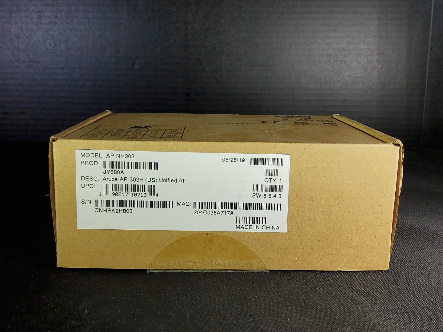 Aruba AP-303HR Dual Band Radio Base Station - JZ088A