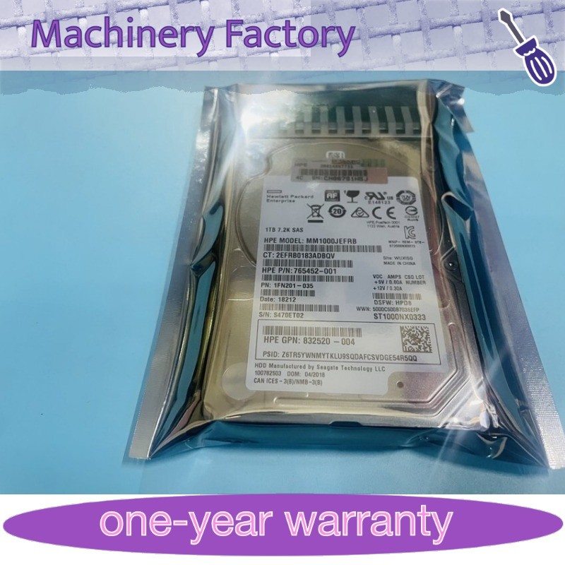 1PCS New J9F50A FOR HPE MSA 1TB 7.2K 2.5" SFF SAS 12G HDD 787652-001 787679-002