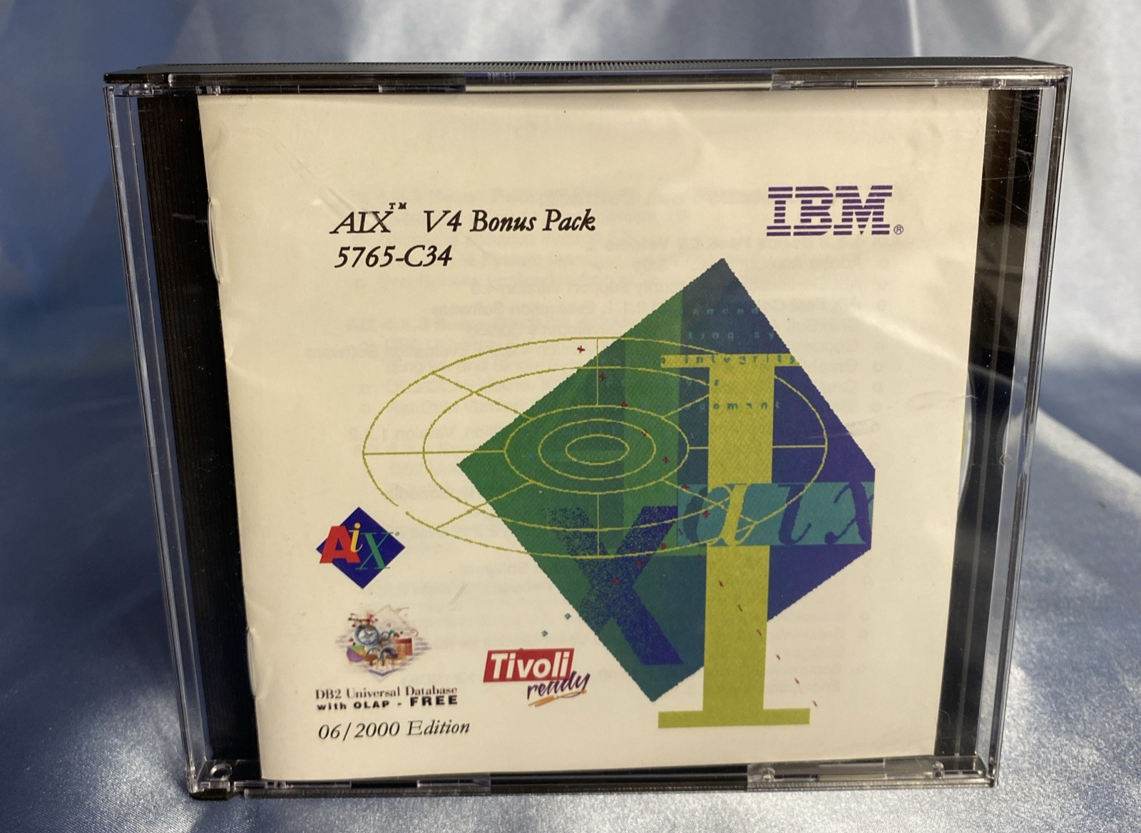 UNUSED IBM AIX V4 Bonus Pack 3 Disc CD Software 5765-C34 with DB2 UDB V7.1