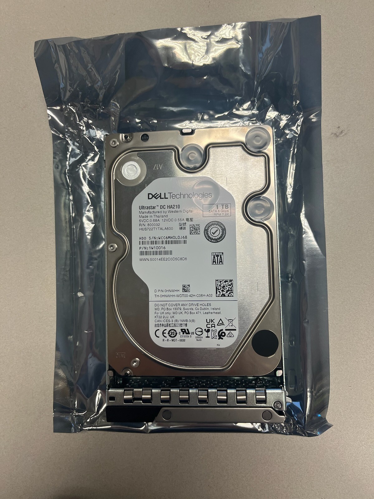Dell 400-ATJJ 1TB 7.2K RPM SATA 6Gbps Hard Drive