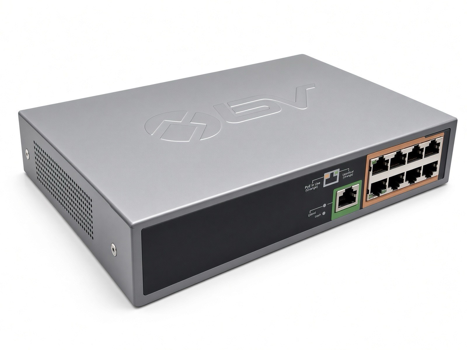 BV POE-SW801 9-Port 8 PoE 10/100 Fast Ethernet Unmanaged 150W IEEE 802.3af
