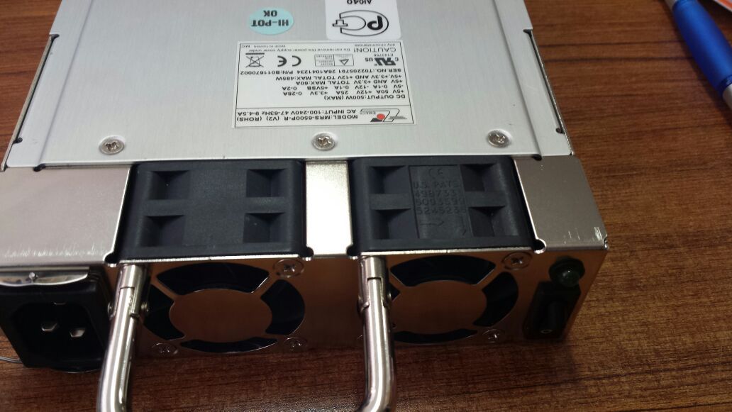 ZIPPY EMACS MRS-6500P-R V2 POWER SUPPLY 60A 485W B011670002