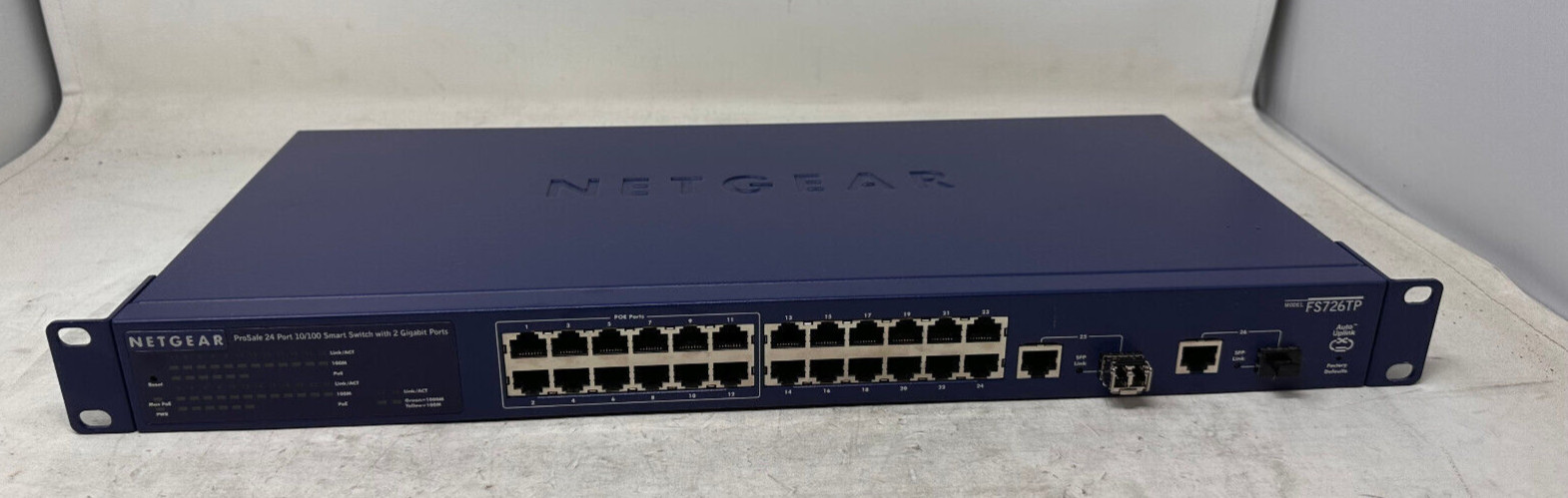 NETGEAR  ProSafe (FS726TP-100NAS) 24-Ports-Ports Rack-Mountable Switch