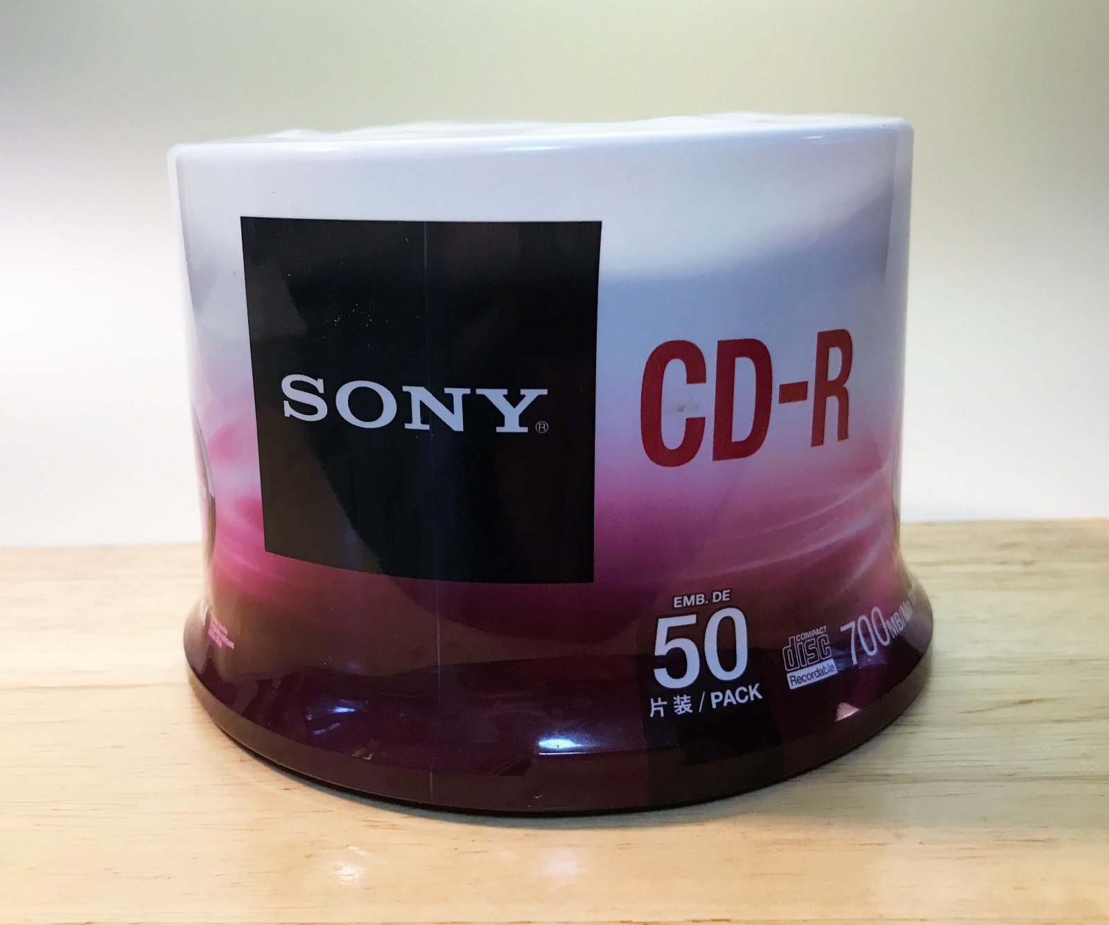 SONY CD-R 50 PACK 1X-48X RECORDING SPEED SEALED PACK