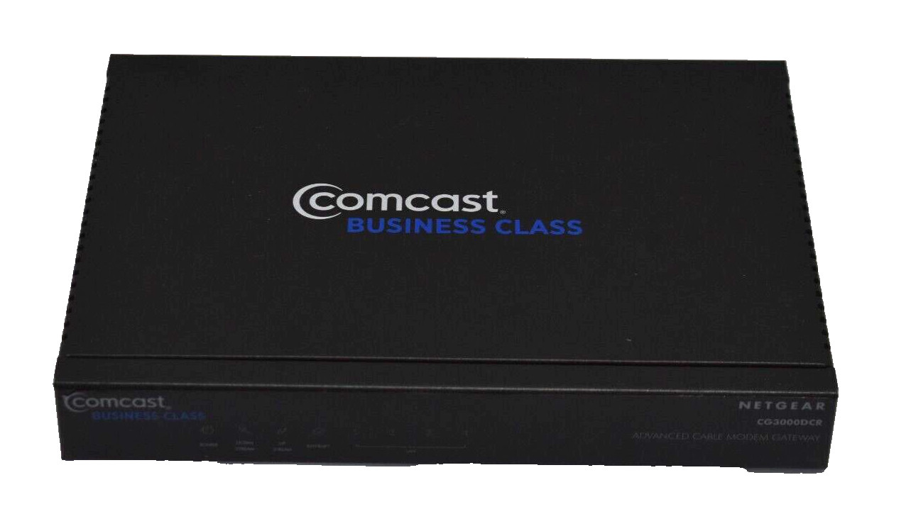 Netgear Comcast Advanced Cable Modem Gateway CG3000DCR Business Class Device