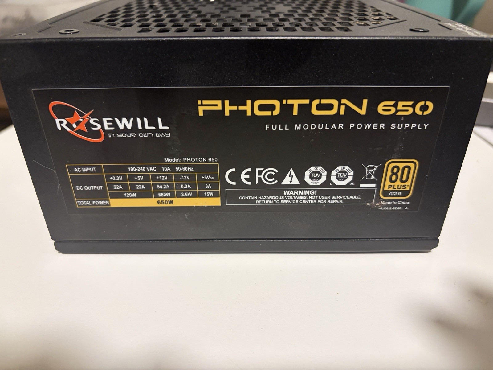 Rosewill Photon 650 80 Plus Gold Full Modular Power Supply