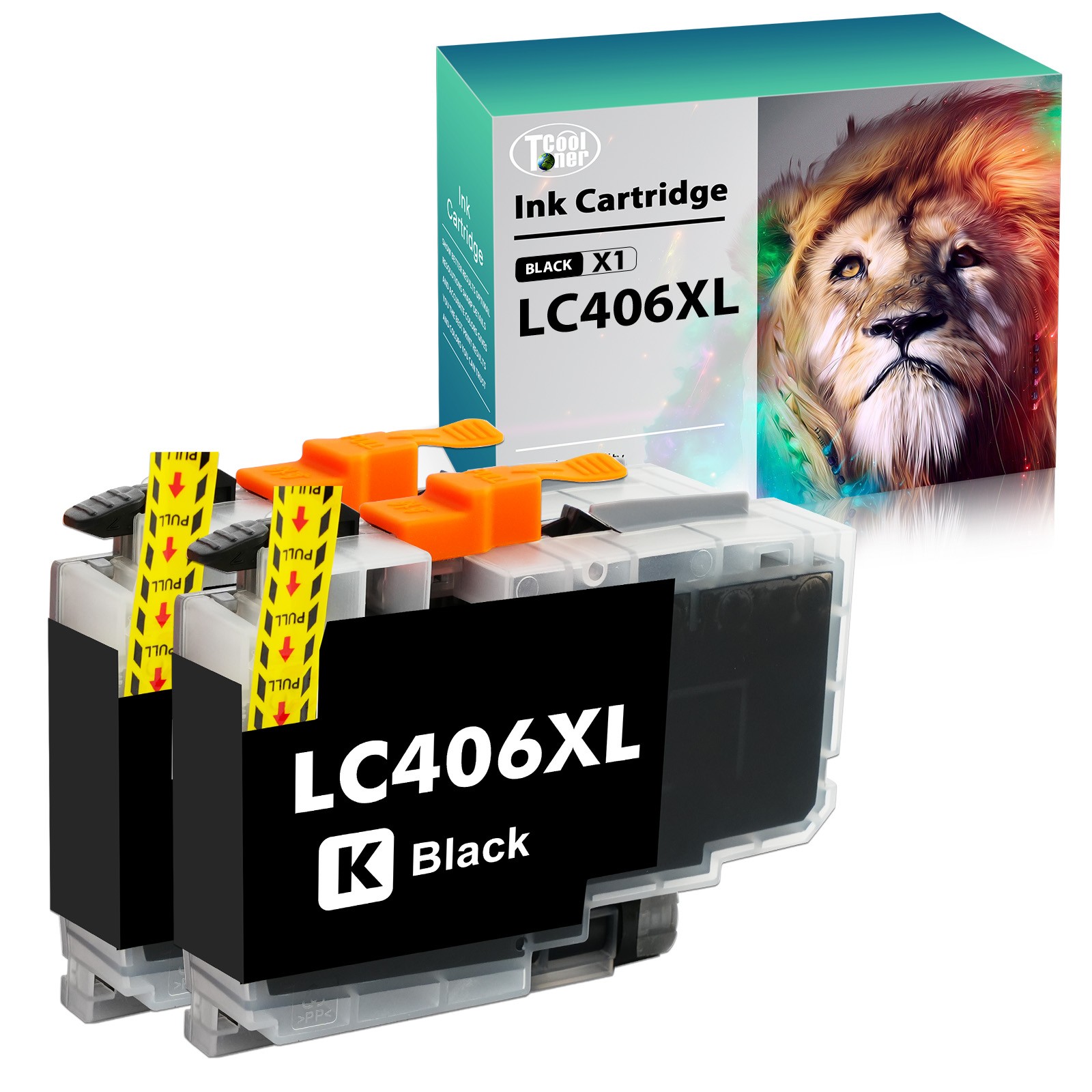 2 PK BLACK Premium Ink fits Brother LC406 MFC-J4335DW MFC-J4345DW MFC-J4535DW